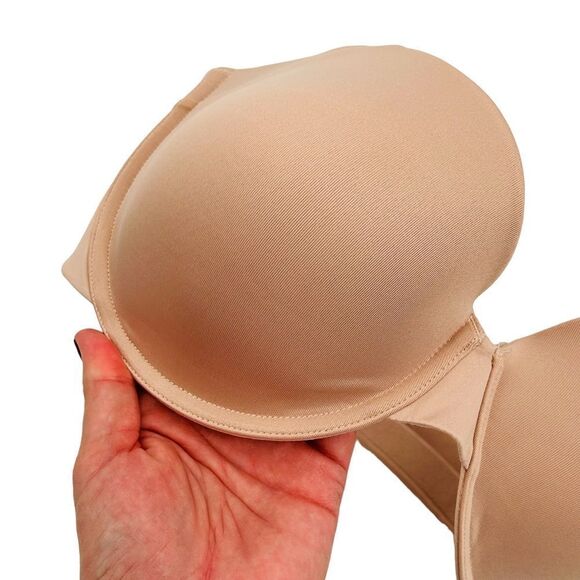 Maidenform nude beige Side Smoothing Strapless Underwire Bra size 36DD - Picture 2 of 7